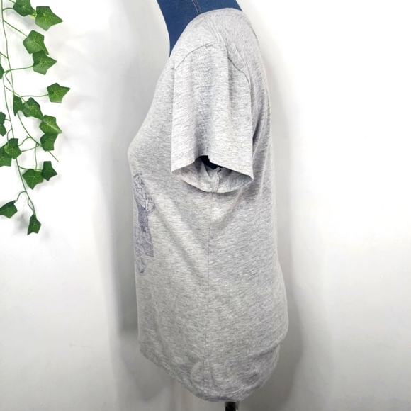 Brooklyn Industries Heathered Grey Map Graphic Tshirt - Picture 8 of 9